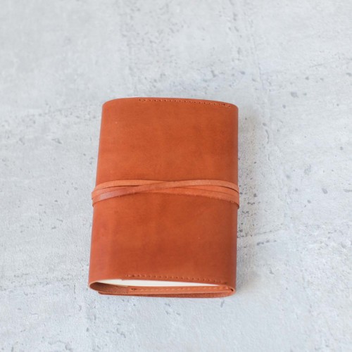 A6 焦糖橘植鞣皮革筆記本書套