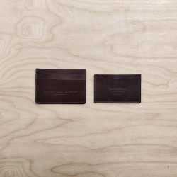  CYC CARD CASE 晴陽創作/深咖啡色/小牛皮卡夾/適用悠遊卡信用卡/名片夾組 - Dawn create