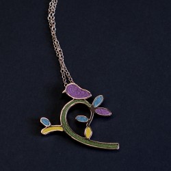 Serena Chen藝術創作/金工飾品/項鍊/鳥兒/服飾設計 - Dawn create