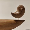  張敦鳴藝術創作/原色木雕/魚與鳥/櫸木/公共空間藝術收藏品 - Dawn create