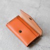 真皮焦糖橘色名片收納夾