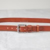 紅棕色職人手工真皮舊感個性皮帶