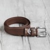 深咖啡色職人手工真皮舊感個性皮帶
