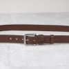 深咖啡色職人手工真皮舊感個性皮帶