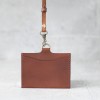 淡棕色真皮直式證件卡套