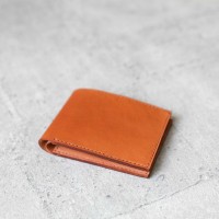 全手工植鞣簡約真牛皮短夾皮夾