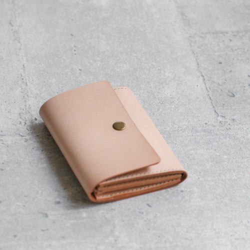 原色簡約真牛皮短夾零錢包