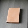 植鞣牛皮原色書套式筆記本（A6 尺寸）