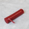 玫瑰紅色真皮手工圓筒筆袋 玫瑰紅色真皮手工圓筒筆袋