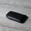 iPhone 碳黑色手工牛皮皮套