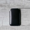 iPhone 碳黑色手工牛皮皮套