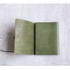 A5 真皮橄欖綠真牛皮革筆記本書套