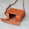 淡焦糖色牛皮真皮相機包 淡焦糖色牛皮真皮相機包