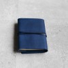 海軍藍色植鞣皮革筆記本書套（A6  尺寸）