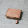 植鞣原色牛皮零錢包皮夾