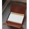 A6 咖啡色植鞣皮革筆記本書套